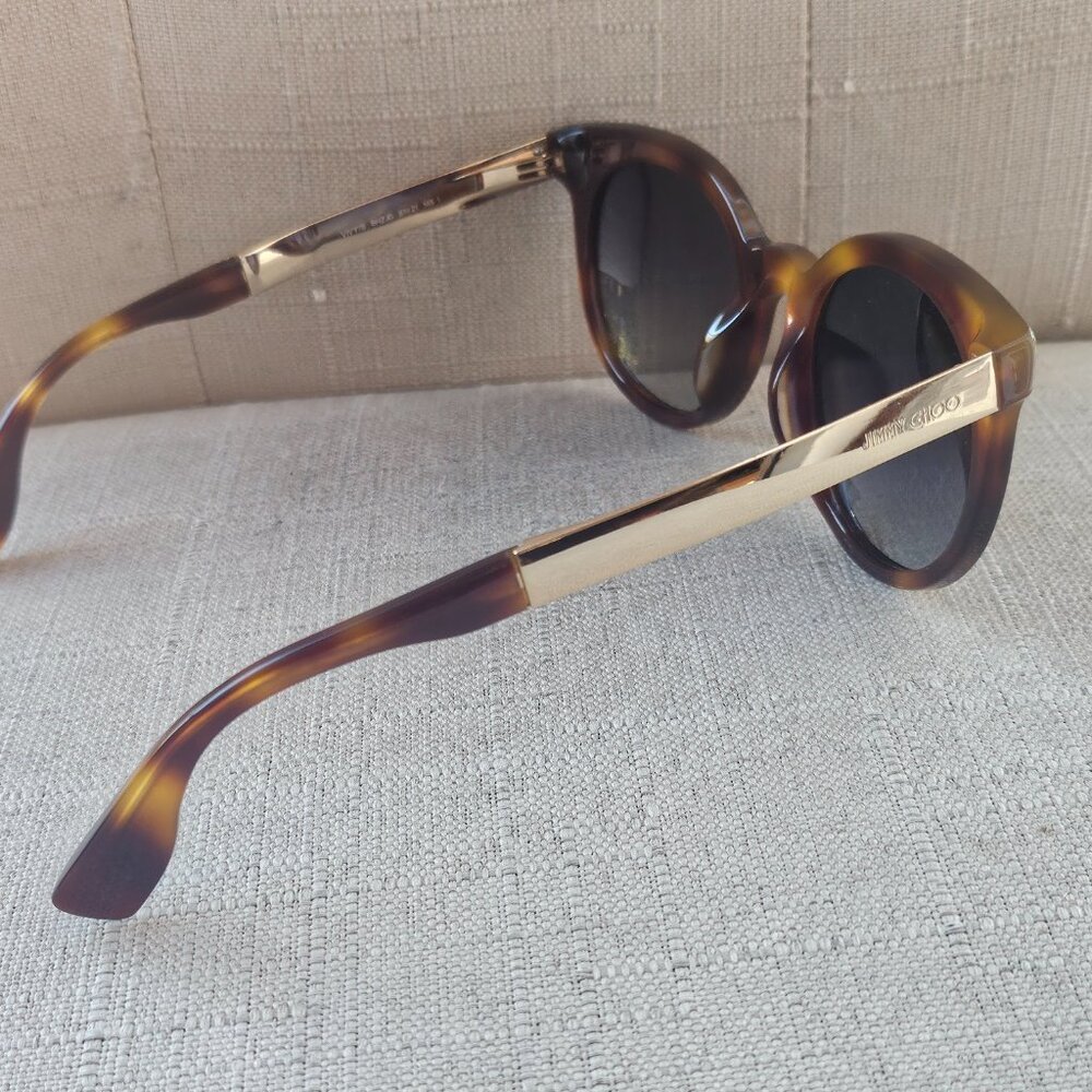 Jimmy Choo Ladies Vivy Havana Sunglasses Round Full Rim Shades - Picture 13 of 16